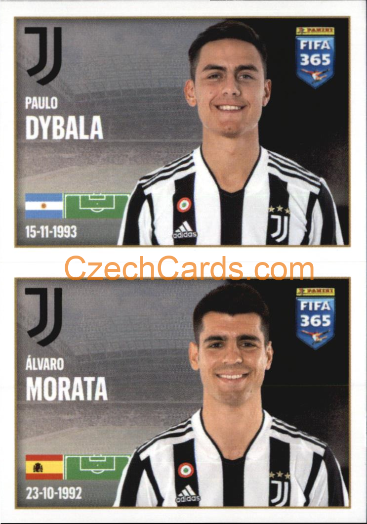 Paulo Dybala / Álvaro Morata 2022 Panini FIFA 365 sticker #268