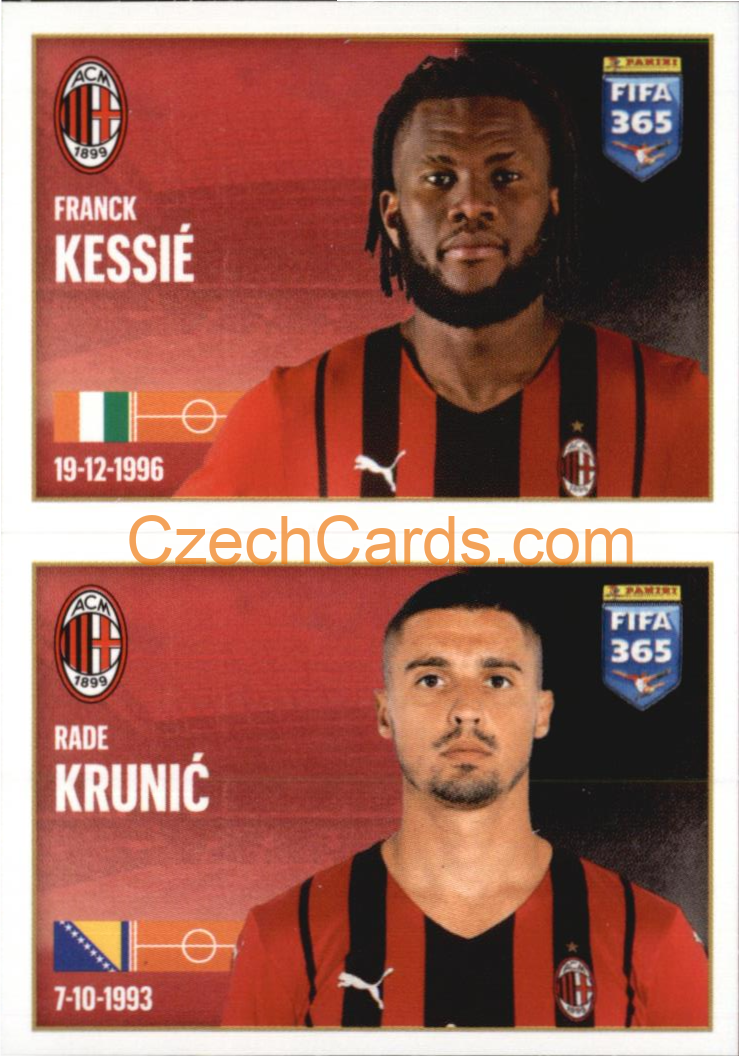 Franck Kessié / Rade Krunić 2022 Panini FIFA 365 sticker #279