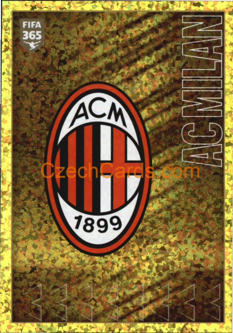 AC Milan Logo 2022 Panini FIFA 365 sticker foil #284