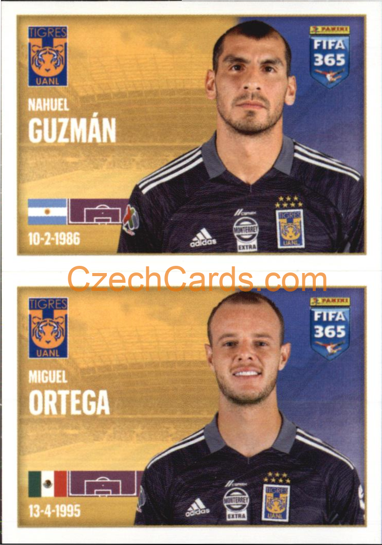 Nahuel Guzmán / Miguel Ortega 2022 Panini FIFA 365 sticker #289