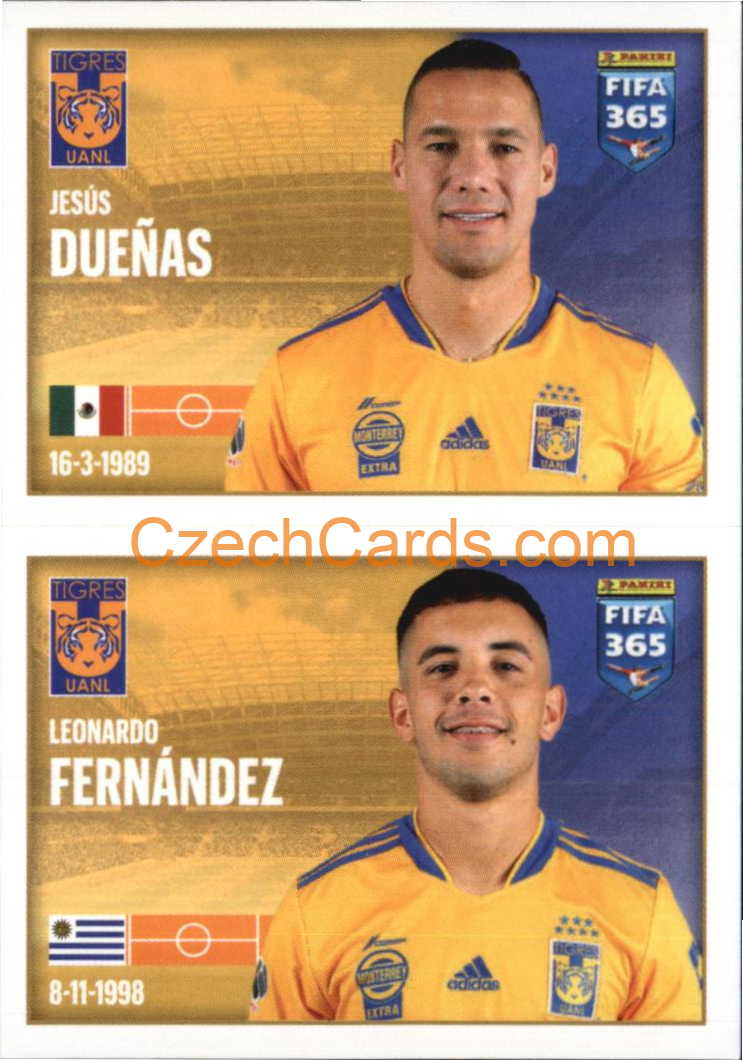 Jesús Dueñas / Leonardo Fernández 2022 Panini FIFA 365 sticker #293