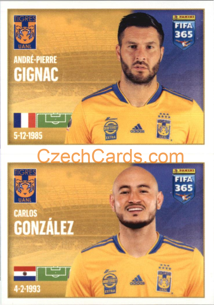 André-Pierre Gignac / Carlos González 2022 Panini FIFA 365 sticker #297