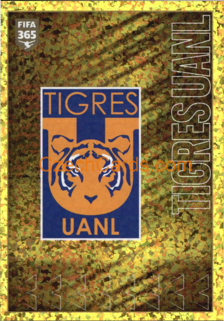 Tigres UANL Logo 2022 Panini FIFA 365 sticker foil #299
