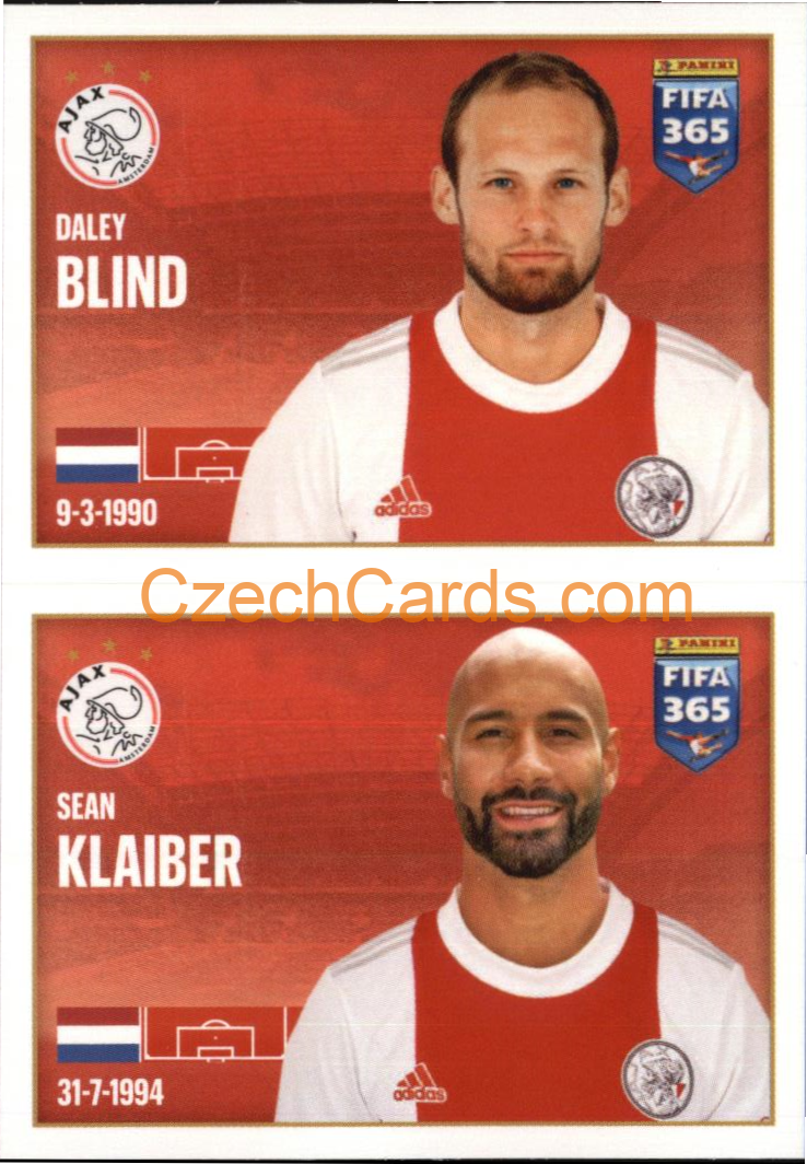 Daley Blind / Sean Klaiber 2022 Panini FIFA 365 sticker #305