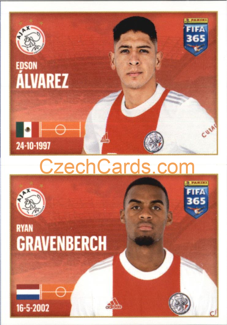 Edson Álvarez / Ryan Gravenberch 2022 Panini FIFA 365 sticker #309