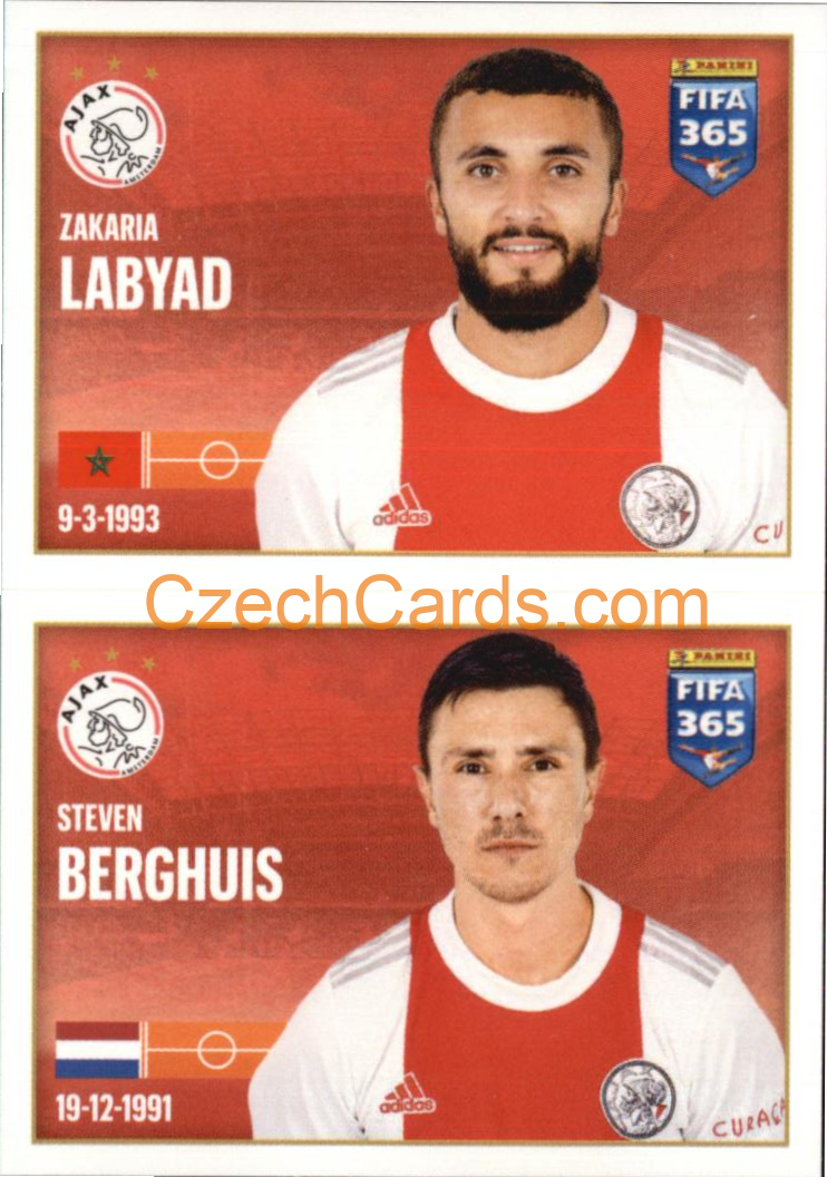 Zakaria Labyad / Steven Berghuis 2022 Panini FIFA 365 sticker #311