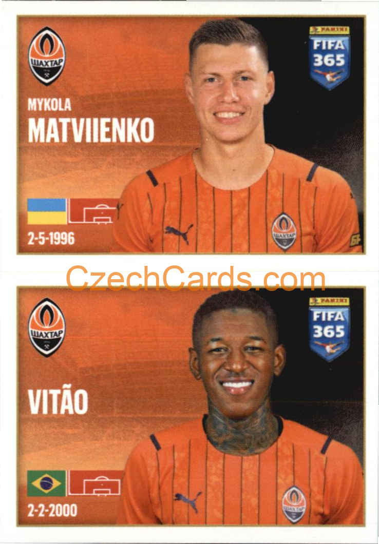Mykola Matviyenko / Vitão 2022 Panini FIFA 365 sticker #323