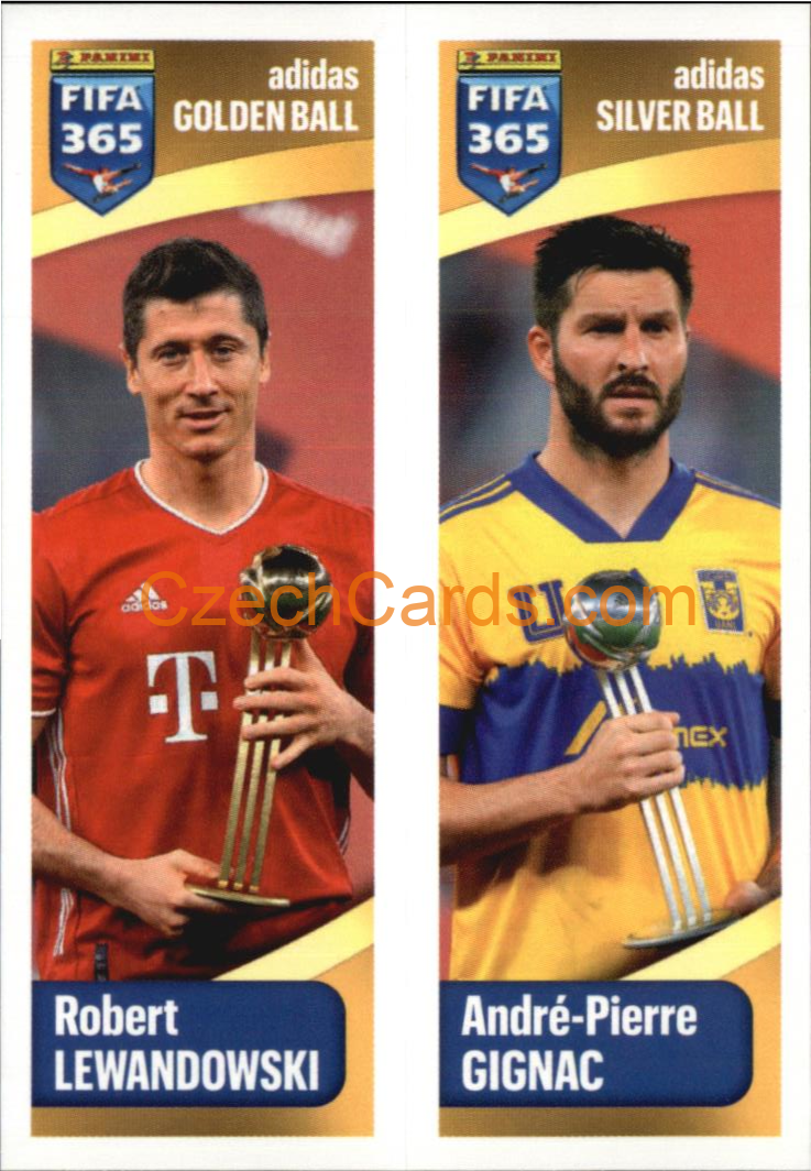 Robert Lewandowski / André-Pierre Gignac 2022 Panini FIFA 365 sticker #335