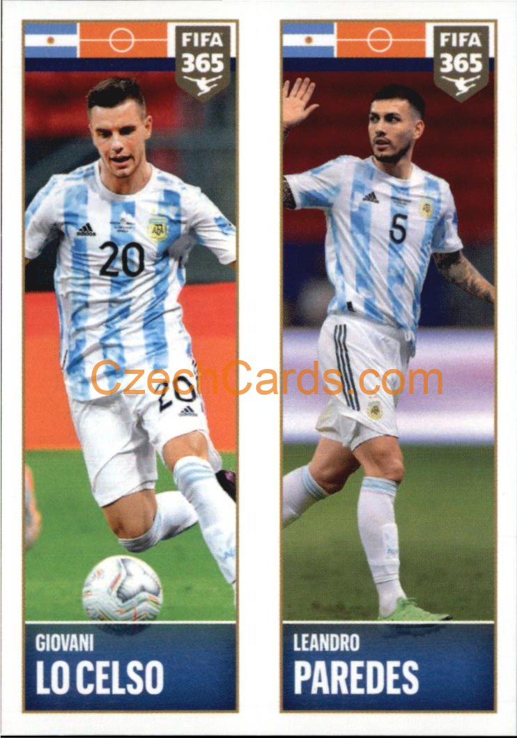 Giovani Lo Celso / Leandro Paredes 2022 Panini FIFA 365 sticker #346