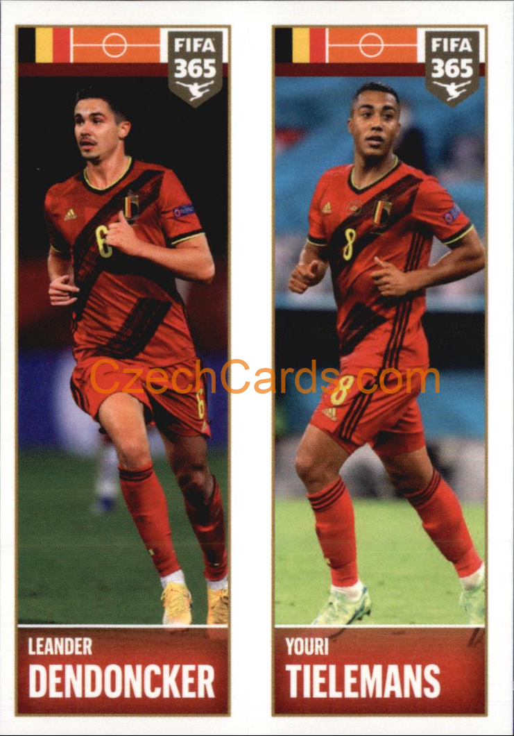 Leander Dendoncker / Youri Tielemans 2022 Panini FIFA 365 sticker #353