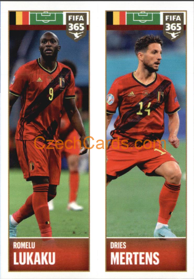 Romelu Lukaku / Dries Mertens 2022 Panini FIFA 365 sticker #356