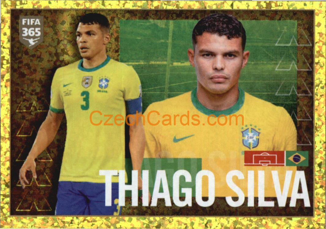 Thiago Silva 2022 Panini FIFA 365 sticker foil #357