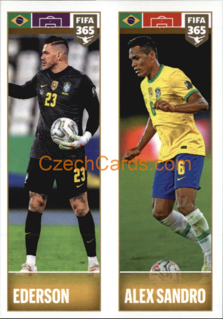 Ederson / Alex Sandro 2022 Panini FIFA 365 sticker #358