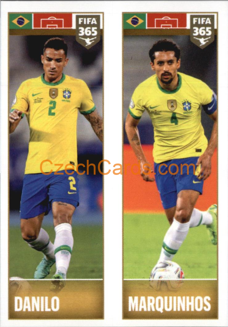 Danilo / Marquinhos 2022 Panini FIFA 365 sticker #359