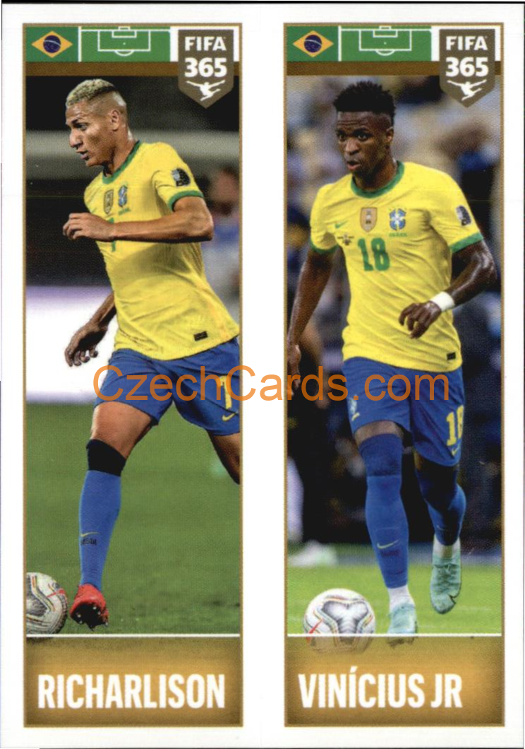 Richarlison / Vinícius Jr 2022 Panini FIFA 365 sticker #364