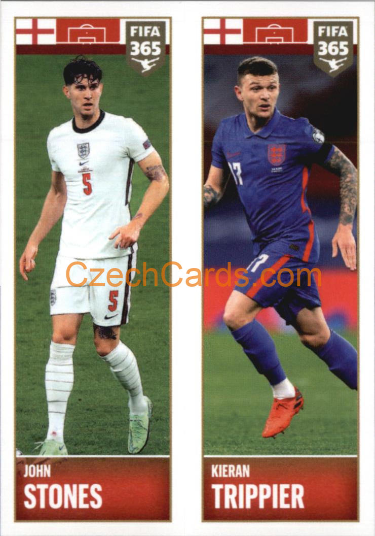 John Stones / Kieran Trippier 2022 Panini FIFA 365 sticker #367