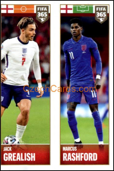 Jack Grealish / Marcus Rashford 2022 Panini FIFA 365 sticker #371