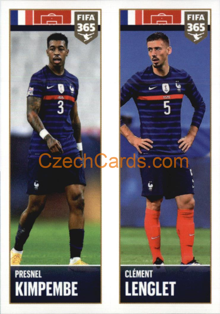 Presnel Kimpembe / Clément Lenglet 2022 Panini FIFA 365 sticker #375