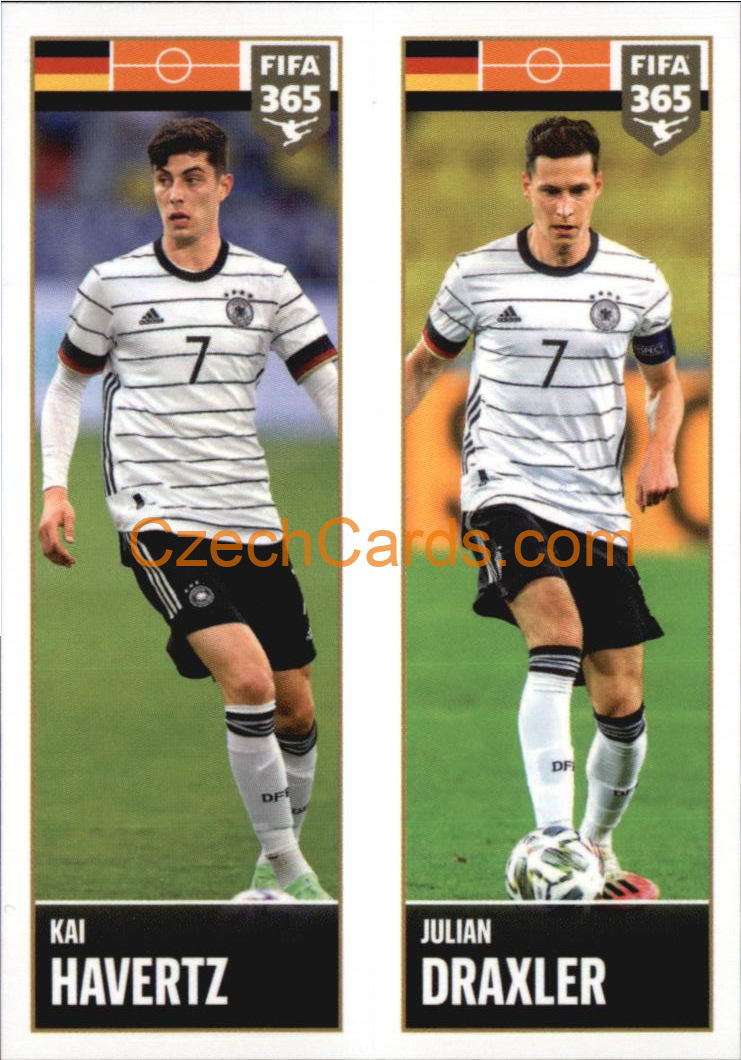 Kai Havertz / Julian Draxler 2022 Panini FIFA 365 sticker #387