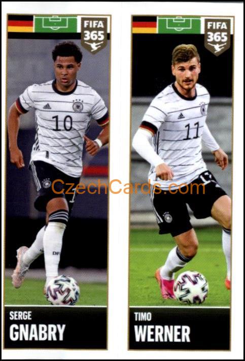 Serge Gnabry / Timo Werner 2022 Panini FIFA 365 sticker #388