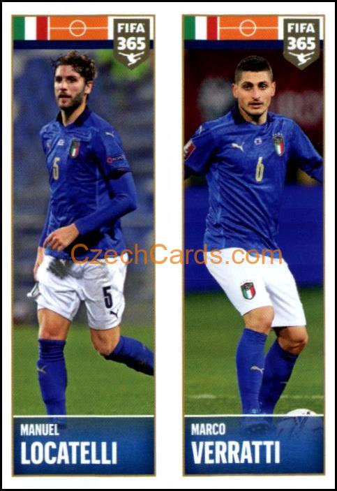 Manuel Locatelli / Marco Verratti 2022 Panini FIFA 365 sticker #394