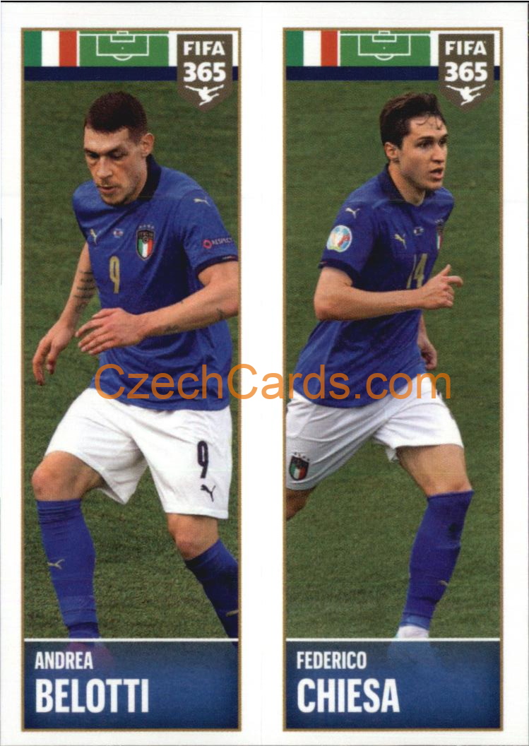Andrea Belotti / Federico Chiesa 2022 Panini FIFA 365 sticker #395