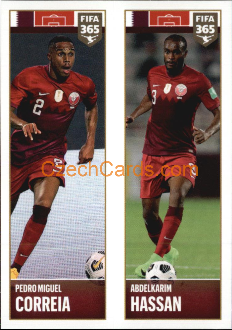 Pedro Miguel Correia / Abdelkarim Hassan 2022 Panini FIFA 365 sticker #399