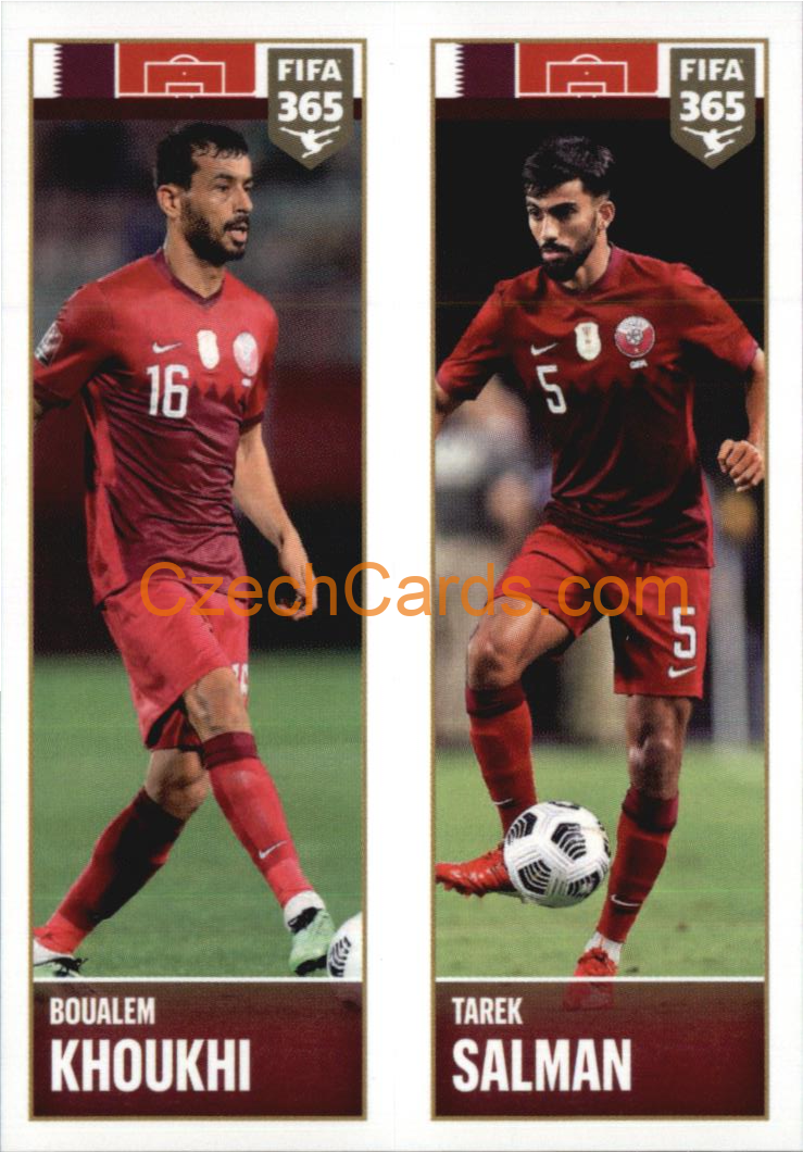 Boualem Khoukhi / Tarek Salman 2022 Panini FIFA 365 sticker #400