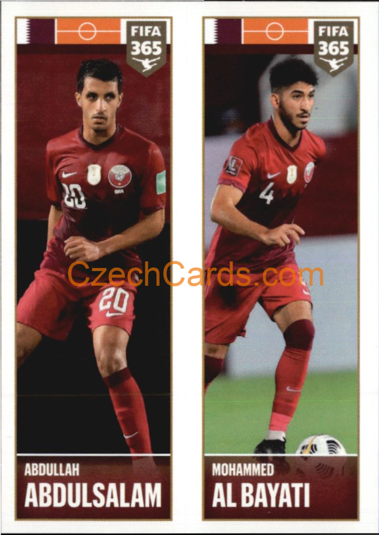 Abdullah Abdulsalam / Mohammed Al Bayati 2022 Panini FIFA 365 sticker #401
