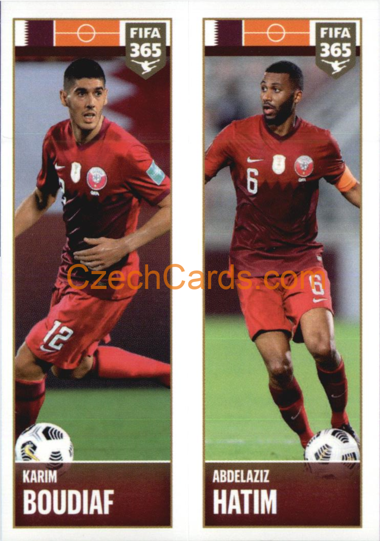 Karim Boudiaf / Abdelaziz Hatim 2022 Panini FIFA 365 sticker #402
