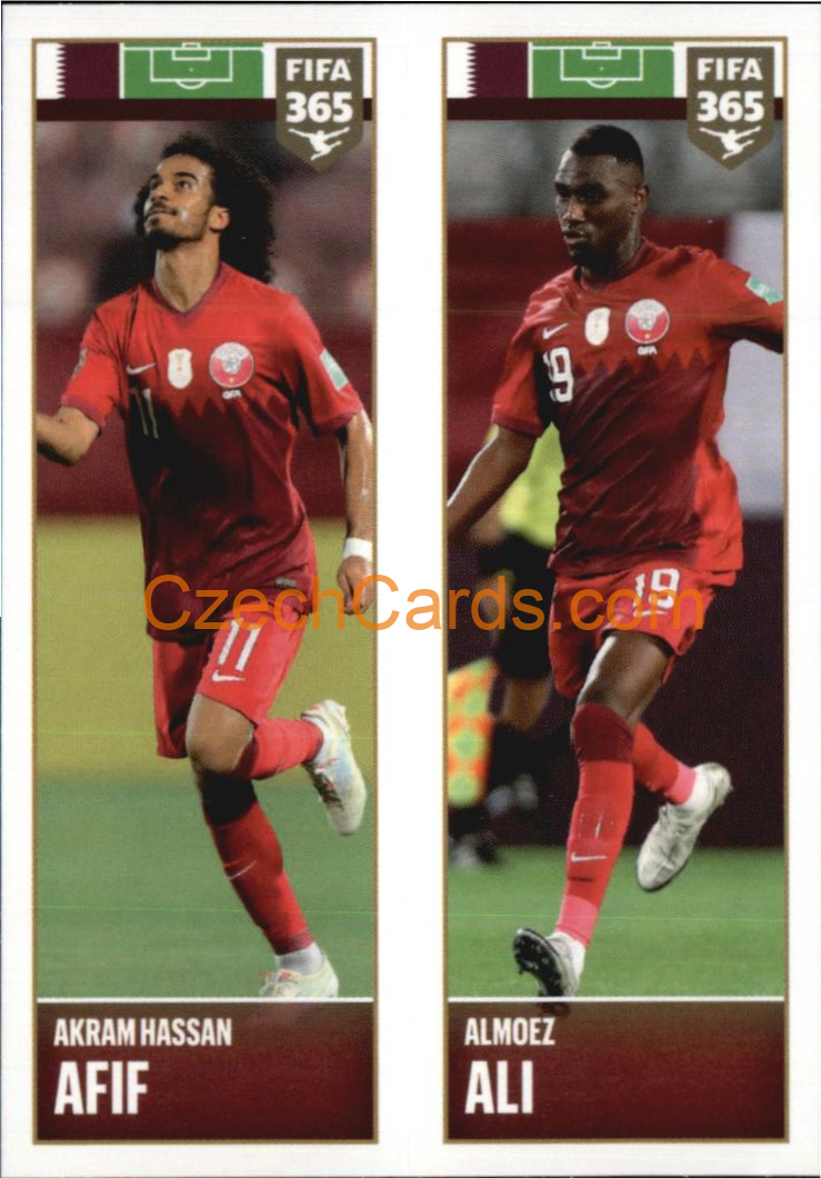 Akram Hassan Afif / Almoez Ali 2022 Panini FIFA 365 sticker #403
