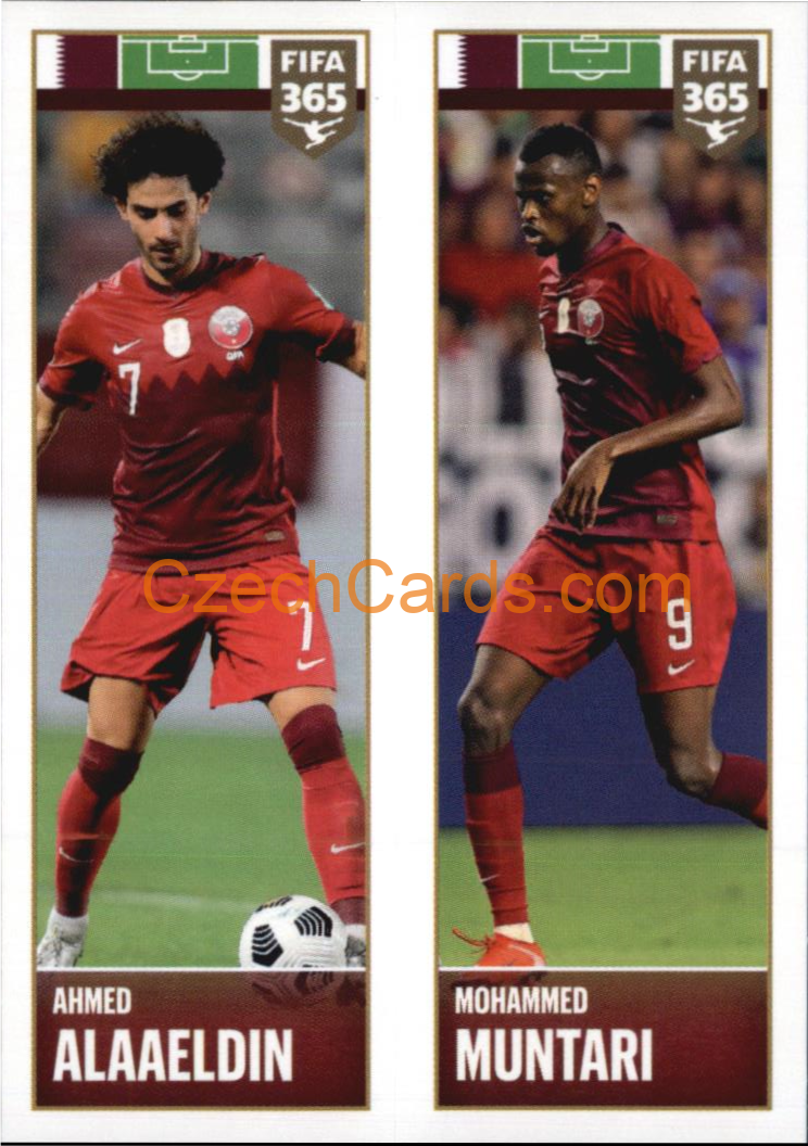 Ahmed Alaaeldin / Mohammed Muntari 2022 Panini FIFA 365 sticker #404
