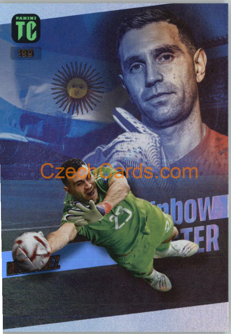 Emiliano Martínez 2023 Panini Top Class Rainbow Master #199