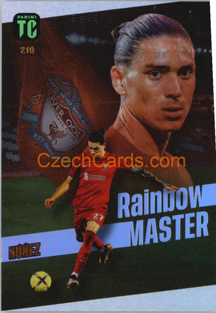 Darwin Núñez 2023 Panini Top Class Rainbow Master #210