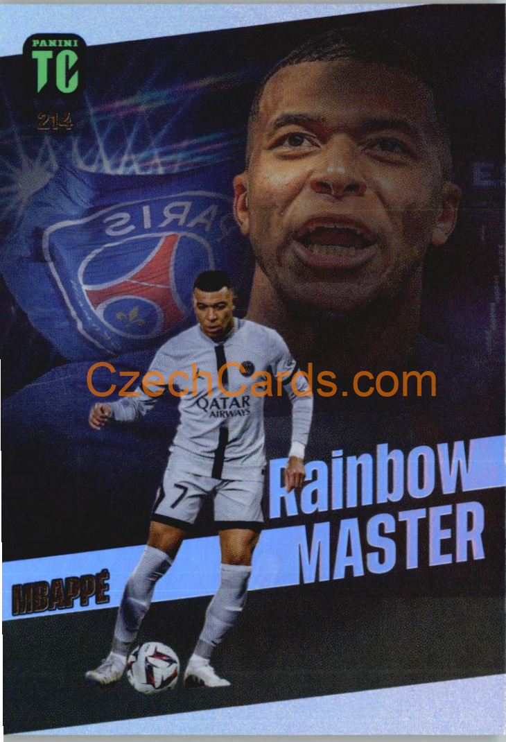 Kylian Mbappé 2023 Panini Top Class Rainbow Master #214