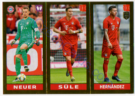 Neuer - Süle - Hernandez 2020 FIFA 365 #158 GOLD