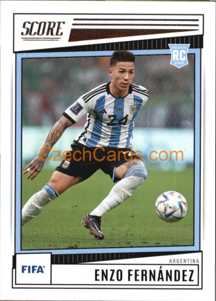 Enzo Fernandez 2022/23 Panini SCORE FIFA #95 RC