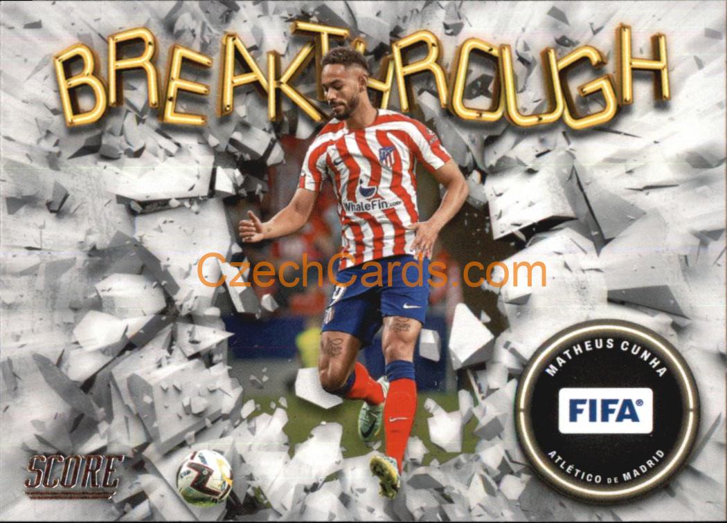 Matheus Cunha 2022/23 Panini SCORE FIFA Breakthrough #BT3