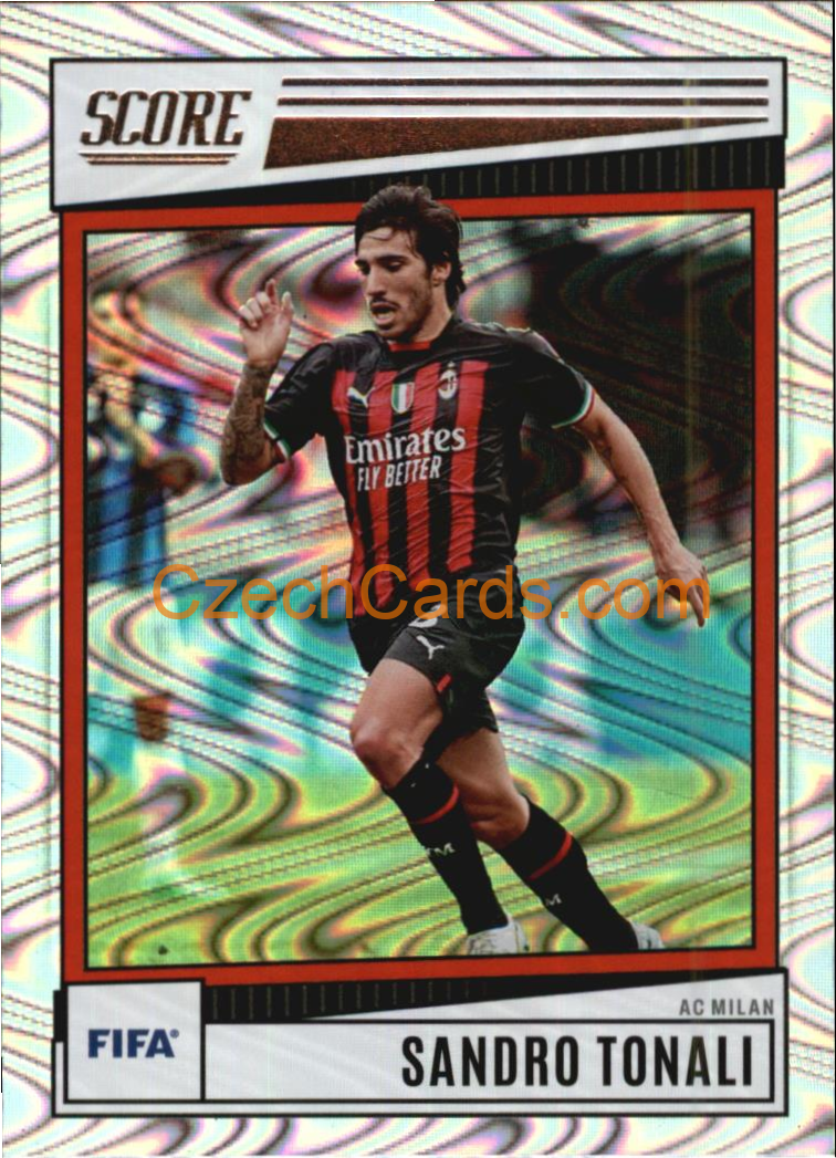 Sandro Tonali 2022/23 Panini SCORE FIFA Swirl parallel #8