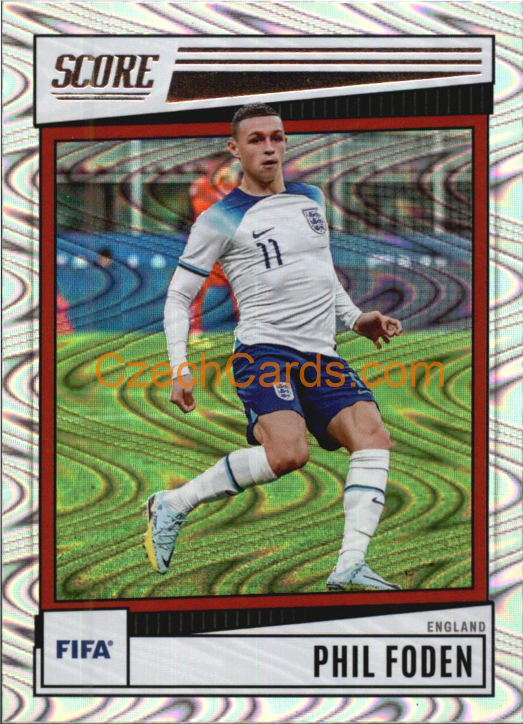 Phil Foden 2022/23 Panini SCORE FIFA Swirl parallel #50
