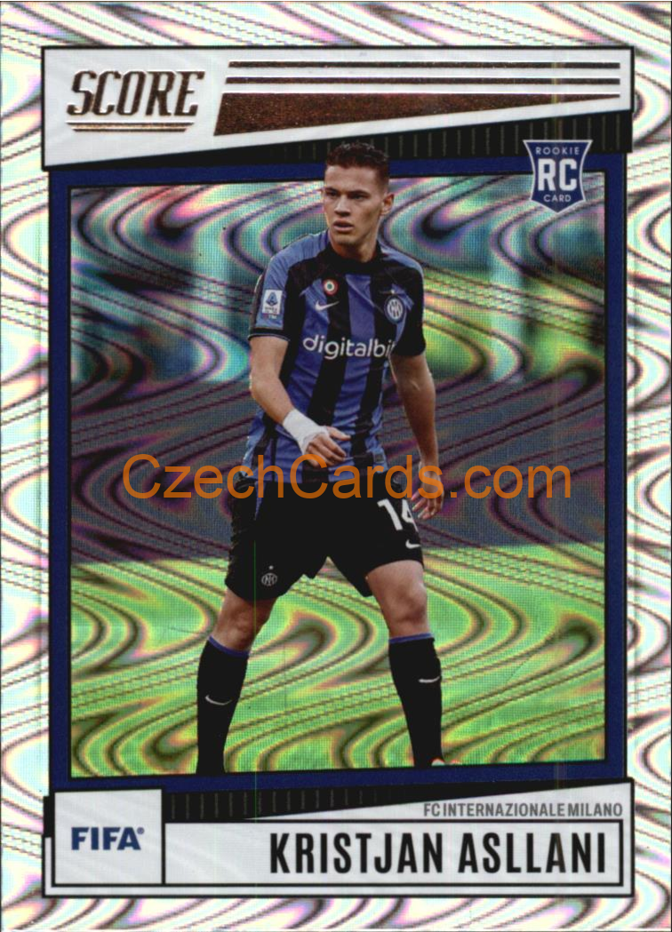 Kristjan Asllani 2022/23 Panini SCORE FIFA Swirl parallel #66 RC