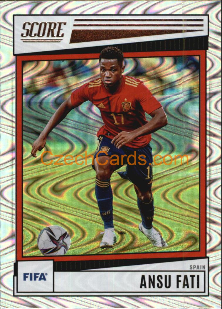 Ansu Fati 2022/23 Panini SCORE FIFA Swirl parallel #155