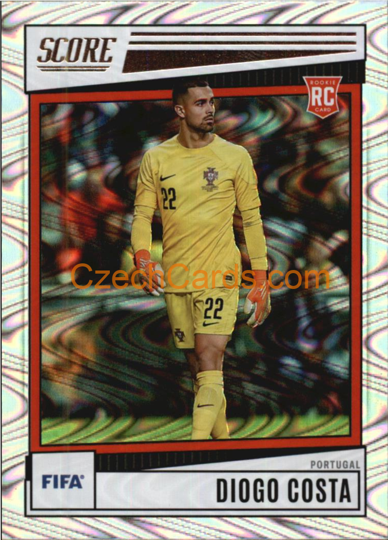 Diogo Costa 2022/23 Panini SCORE FIFA Swirl parallel #138 RC
