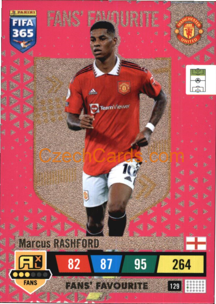 Marcus Rashford 2023 FIFA 365 Adrenalyn FANS #129