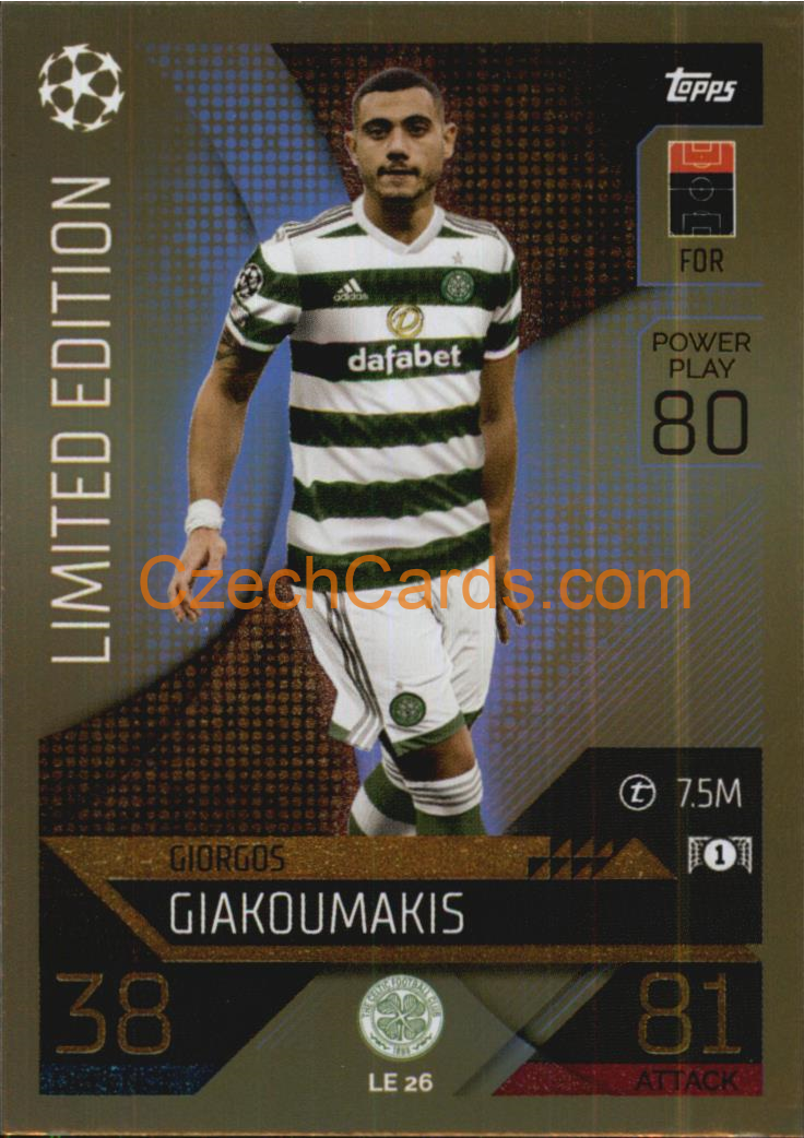 Giorgos Giakoumakis Topps Match Attax 2022/23 Limited #LE26