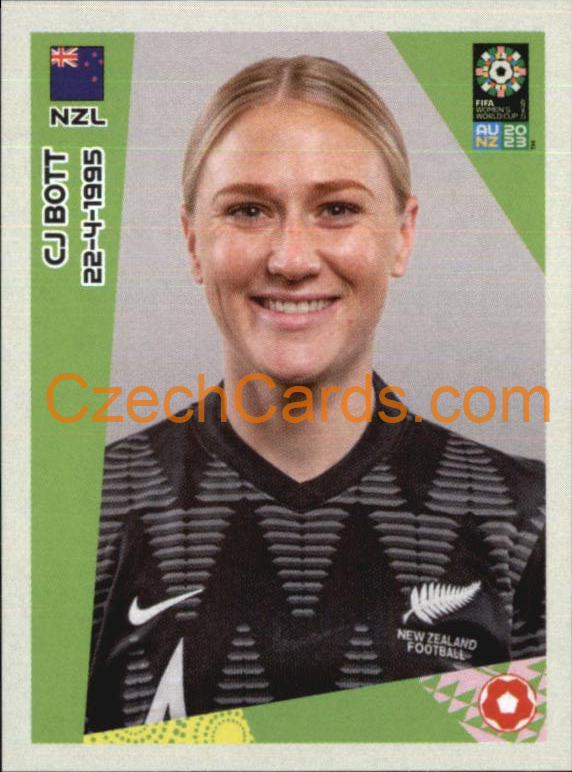 CJ Bott Panini 2023 FIFA Women's World Cup Sticker #8