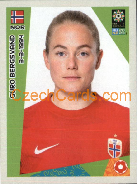 Guro Bergsvand Panini 2023 FIFA Women's World Cup Sticker #28