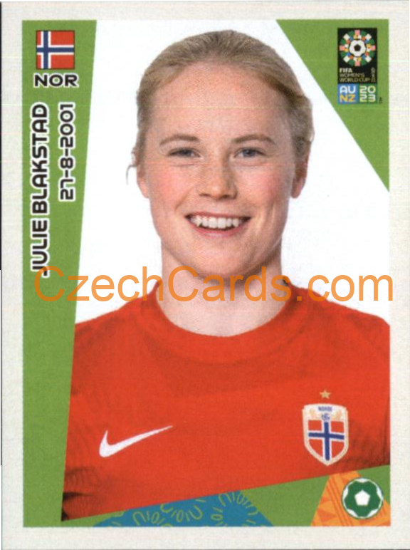 Julie Blakstad Panini 2023 FIFA Women's World Cup Sticker #33