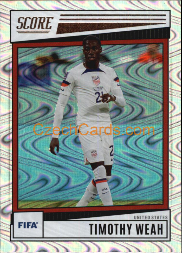 Timothy Weah 2022/23 Panini SCORE FIFA Swirl parallel #198
