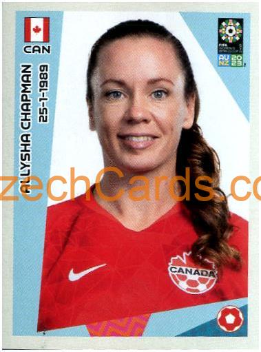 Allysha Chapman Panini 2023 FIFA Women's World Cup Sticker #127